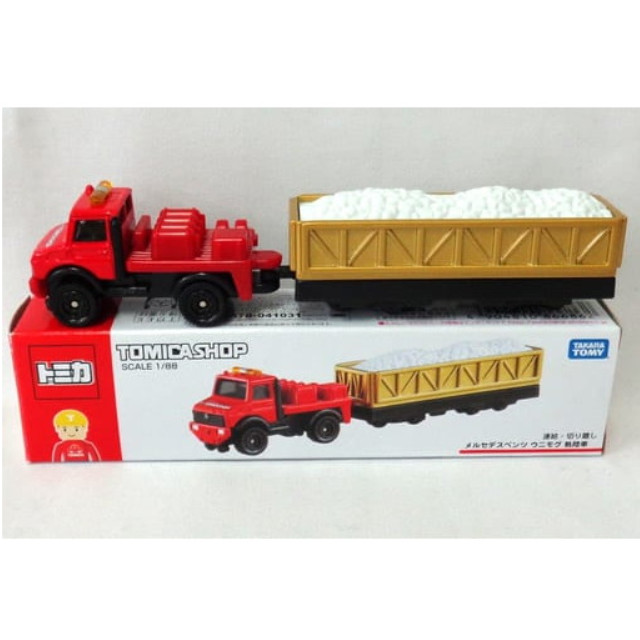 [MDL] 1/88 メルセデスベンツ ウニモグ 軌陸車(レッド×ゴールド) 「トミカ」 トミカショップ限定 完成品 ミニカー タカラトミー