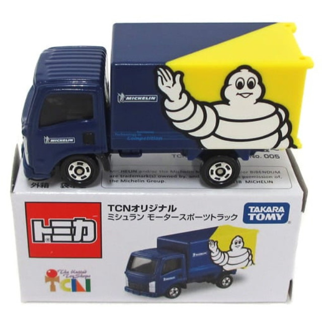 [MDL] いすず エルフ ミシュラン モータースポーツトラック(ブルー×イエロー×ホワイト) 「トミカ」 TCNオリジナル No.005 完成品 ミニカー タカラトミー