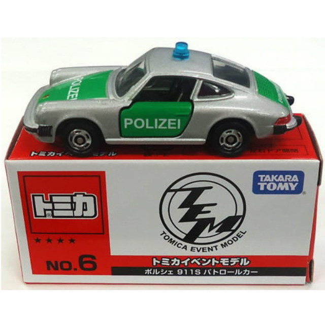 [MDL] 1/61 ポルシェ 911S パトロールカー(シルバー×グリーン) 「トミカ イベントモデル No.6」 完成品 ミニカー タカラトミー