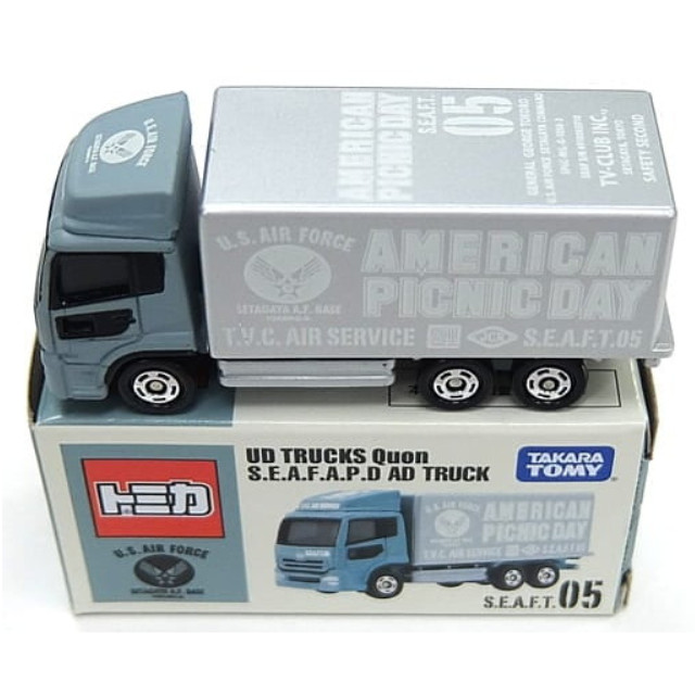 [MDL] UD TRUCKS Quon S.E.A.F.A.P.D AD TRUCK(グレー×シルバー) 「トミカ」 S.E.A.F.T.05 世田谷ベースオリジナル 完成品 ミニカー タカラトミー