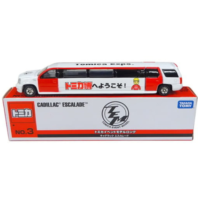 [MDL] 1/79 キャデラック エスカレード(ホワイト×レッド) 「トミカ イベントモデルロング No.3」 完成品 ミニカー タカラトミー