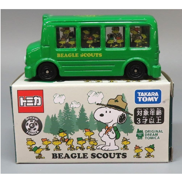 [MDL] BEAGLE SCOUTS -ビーグル・スカウトバス-(グリーン) 「ドリームトミカ」 スヌーピータウンショップオリジナル 完成品 ミニカー タカラトミー