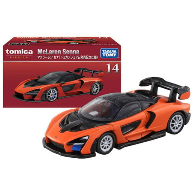 [MDL] 1/62 マクラーレン セナ トミカプレミアム発売記念仕様 (オレンジ×ブラック) 「トミカプレミアム 14」 完成品 ミニカー タカラトミー