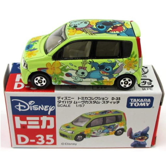 [MDL] 1/57 ダイハツ ムーヴカスタム スティッチ(ライトグリーン) 「ディズニー トミカコレクション D-35」 完成品 ミニカー タカラトミー