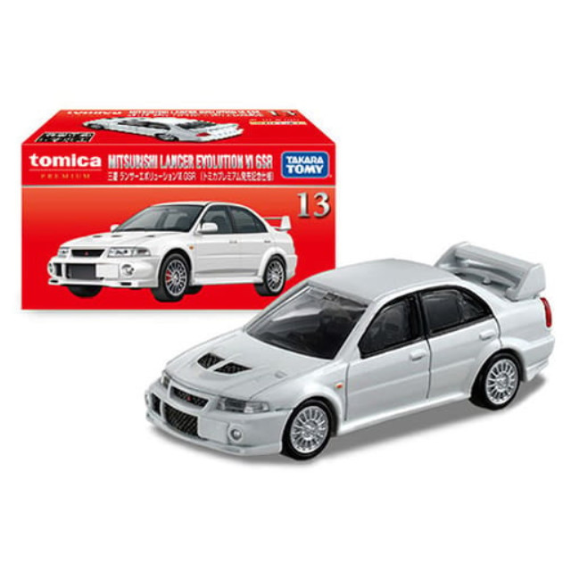 [MDL] 1/61 三菱 ランサーエボリューションVI GSR トミカプレミアム発売記念仕様(ホワイト) 「トミカプレミアム 13」 完成品 ミニカー タカラトミー