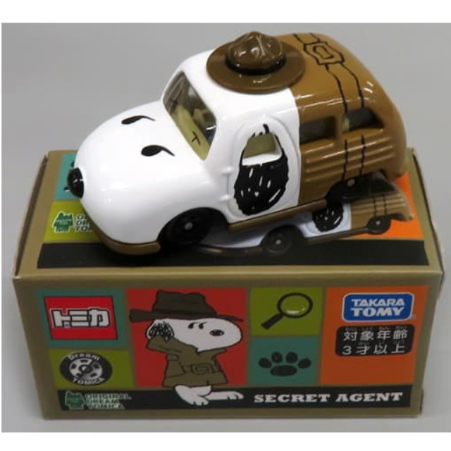 [MDL] SECRET AGENT(ホワイト×ブラック×ブラウン) 「ドリームトミカ」 スヌーピータウンショップオリジナル 完成品 ミニカー タカラトミー