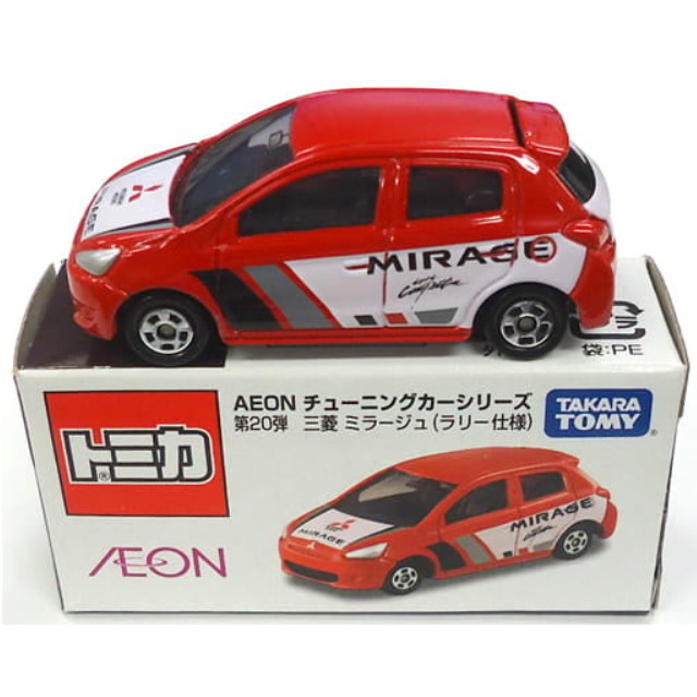 [MDL] 1/59 三菱 ミラージュ ラリー仕様(レッド×ホワイト) 「トミカ AEON チューニングカーシリーズ 第20弾」 イオン限定 完成品 ミニカー タカラトミー