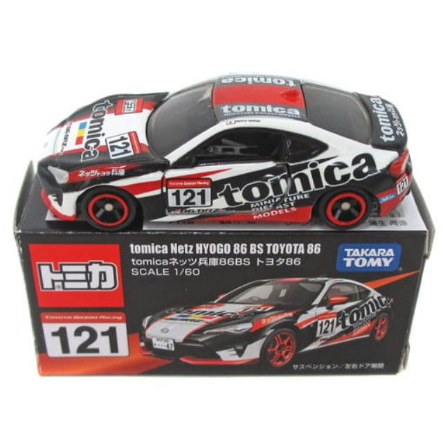[MDL] 1/60 tomica ネッツ兵庫 86BS トヨタ86 #121(ホワイト×ブラック×レッド) 「トミカ」 完成品 ミニカー タカラトミー