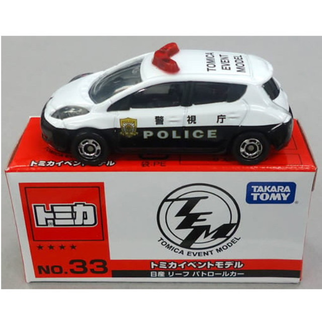 [MDL] 1/68 日産 リーフ パトロールカー(ホワイト×ブラック) 「トミカ イベントモデル No.33」 完成品 ミニカー タカラトミー