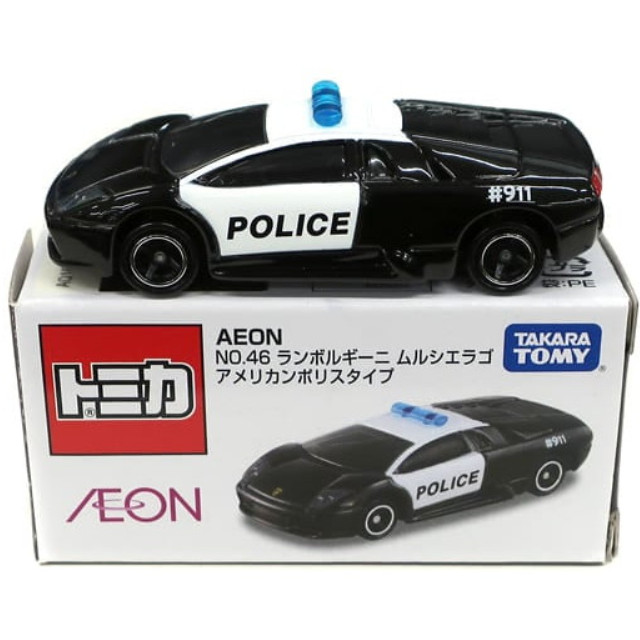 [MDL] 1/62 ランボルギーニ ムルシエラゴ アメリカンポリス(ブラック×ホワイト) 「トミカ」 シリーズNo.46 イオン限定 完成品 ミニカー タカラトミー