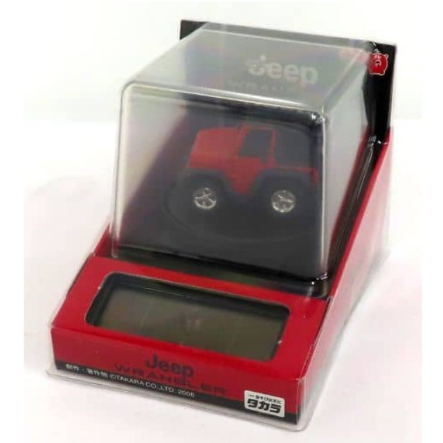 [MDL] チョロQ Jeep WRANGLER(レッド×ブラック) ソーラーターンテーブル(ブラック)付き 完成品 ミニカー タカラトミー