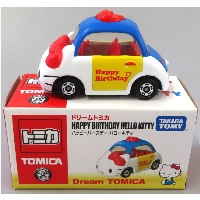 [MDL] ハッピーバースデー ハローキティ(ホワイト×ブルー×レッド) 「ドリームトミカ」 完成品 ミニカー タカラトミー