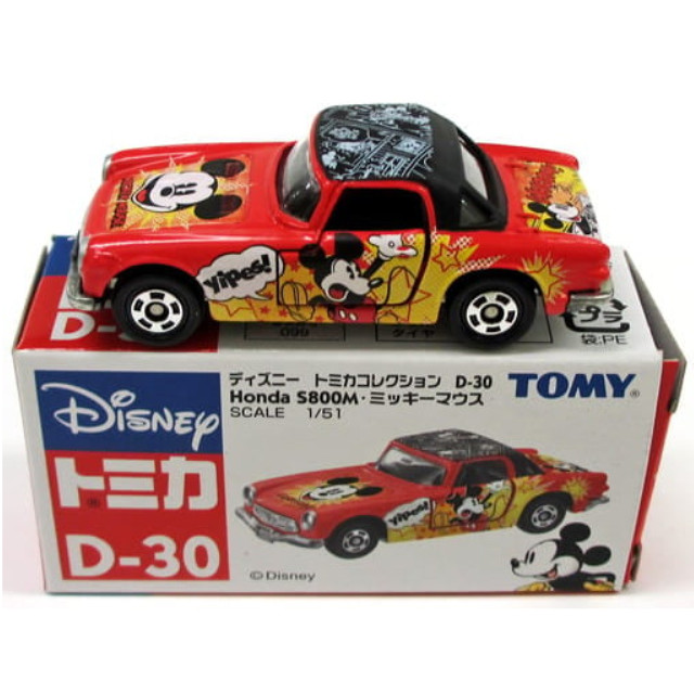 [MDL] 1/51 Honda S800M ミッキーマウス(レッド×ブラック) 「ディズニー トミカコレクション D-30」 完成品 ミニカー タカラトミー