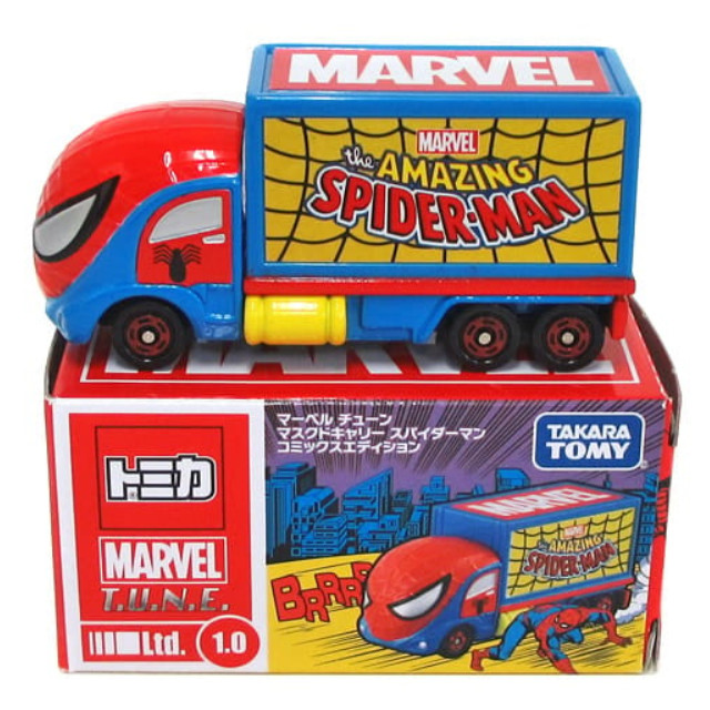 [MDL] マスクドキャリー スパイダーマン コミックスエディション(ブルー×レッド) 「トミカ マーベルチューン Ltd.1.0」 完成品 ミニカー タカラトミー
