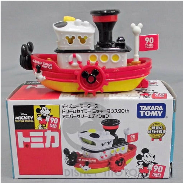 [MDL] ドリームセイラー ミッキーマウス90th 販売店特別仕様車(ブラック×ホワイト×レッド) 「トミカ ディズニーモータース」 セブン＆アイ限定 完成品 ミニカー タカラトミー