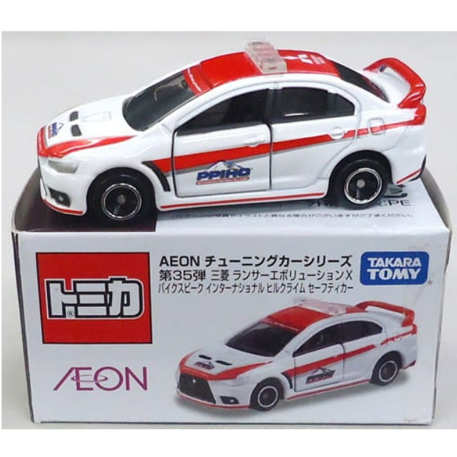 [MDL] 1/61 三菱 ランサー エボリューションX パイクスピーク インターナショナル ヒルクライム セーフティーカー(ホワイト×レッド) 「トミカ AEON チューニングカーシリーズ 第35弾」 イオン限定 完成品 ミニカー タカラトミー
