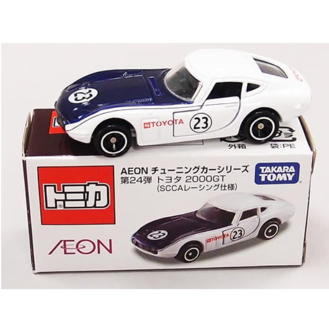 [MDL] 1/59 トヨタ 2000GT SCCAレーシング仕様 #23(ホワイト×ブルー) 「トミカ AEON チューニングカーシリーズ 第24弾」 イオン限定 完成品 ミニカー タカラトミー