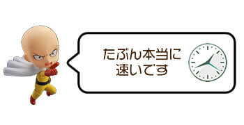 たぶん本当に速いです