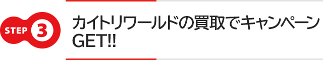 カイトリワールドの買取でキャンペーンGET!!