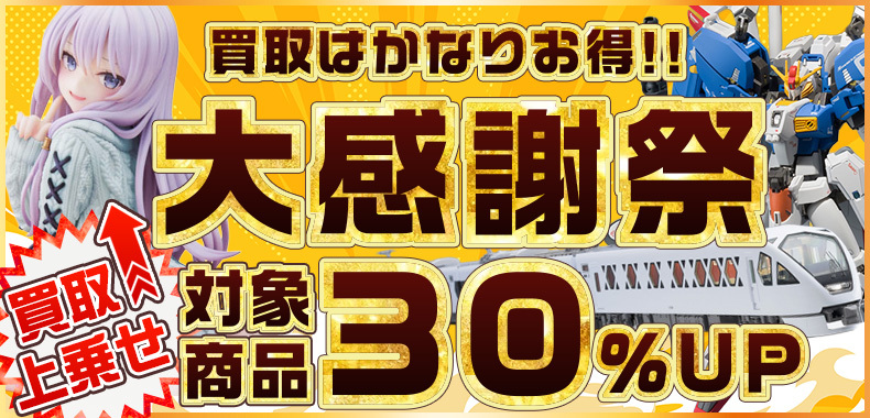大感謝祭！ホビー・フィギュア30％UP